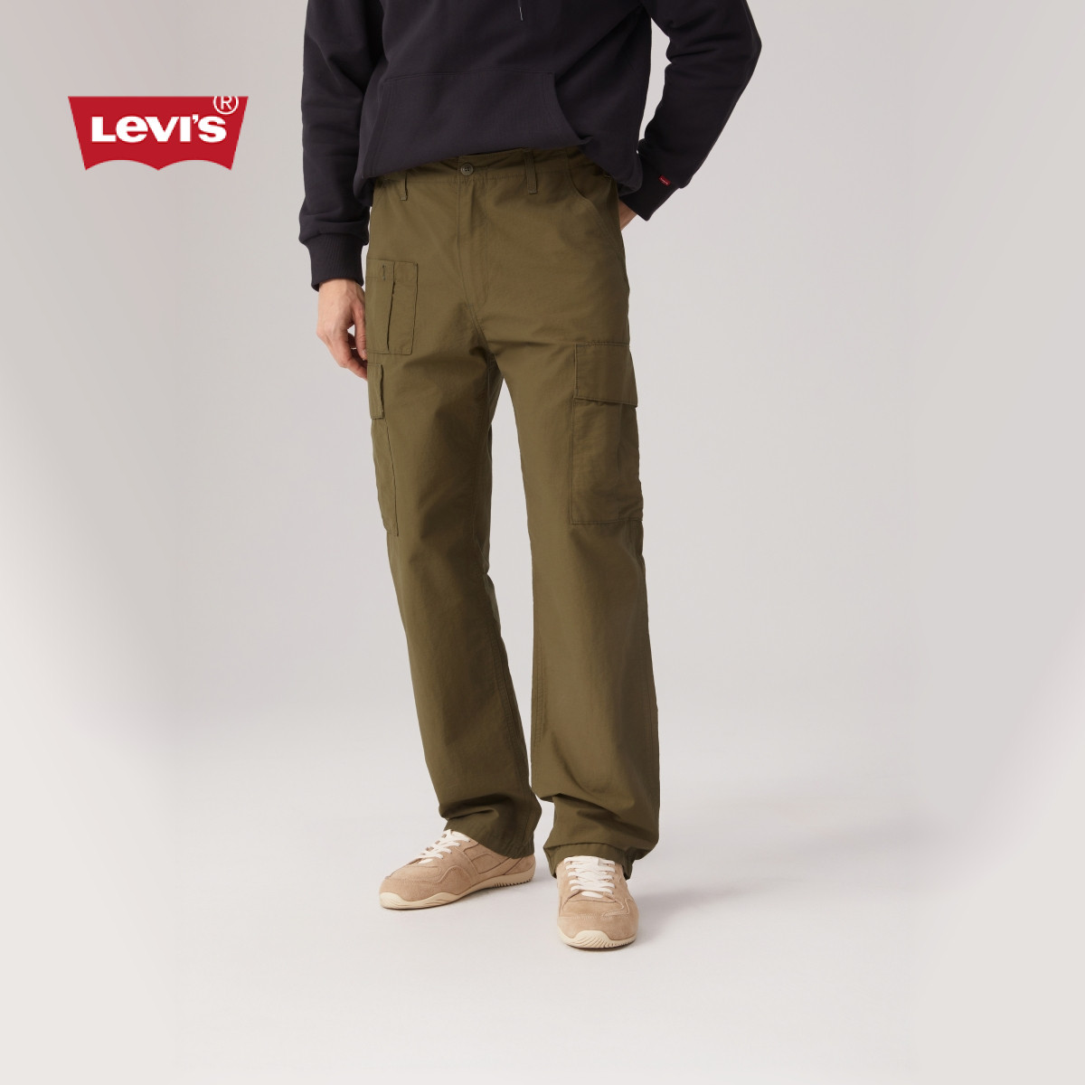 Levi's 男士美式简约休闲百搭宽松工装裤001K6 263.55元（需买2件，需用券）