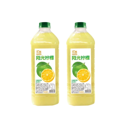 88VIP:汇源阳光柠檬混合果汁2L×1瓶 27.37元（需领券，合13.69元/件）