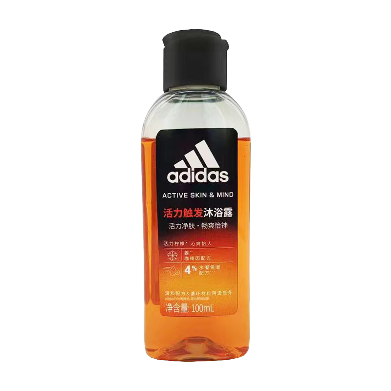 需凑单:阿迪达斯 （adidas）活力净肤男士沐浴露 100ml 3.9元包邮（主商品1.9元