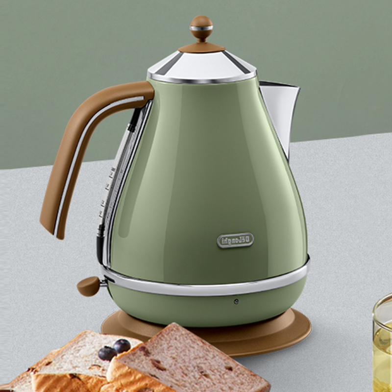 De'Longhi 德龙 Icona Vintage系列 KBO2001.GR 保温电水壶 1.7L 橄榄绿 409元（需用券）