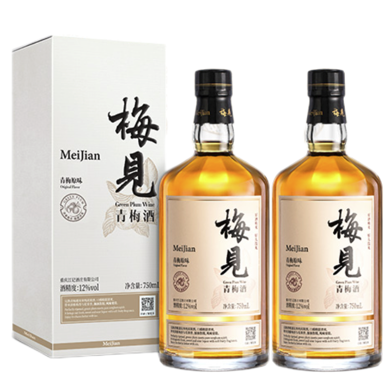 MeiJian 梅见 青梅酒 12%vol 750ml*2瓶 双瓶装 115.76元（需用券）