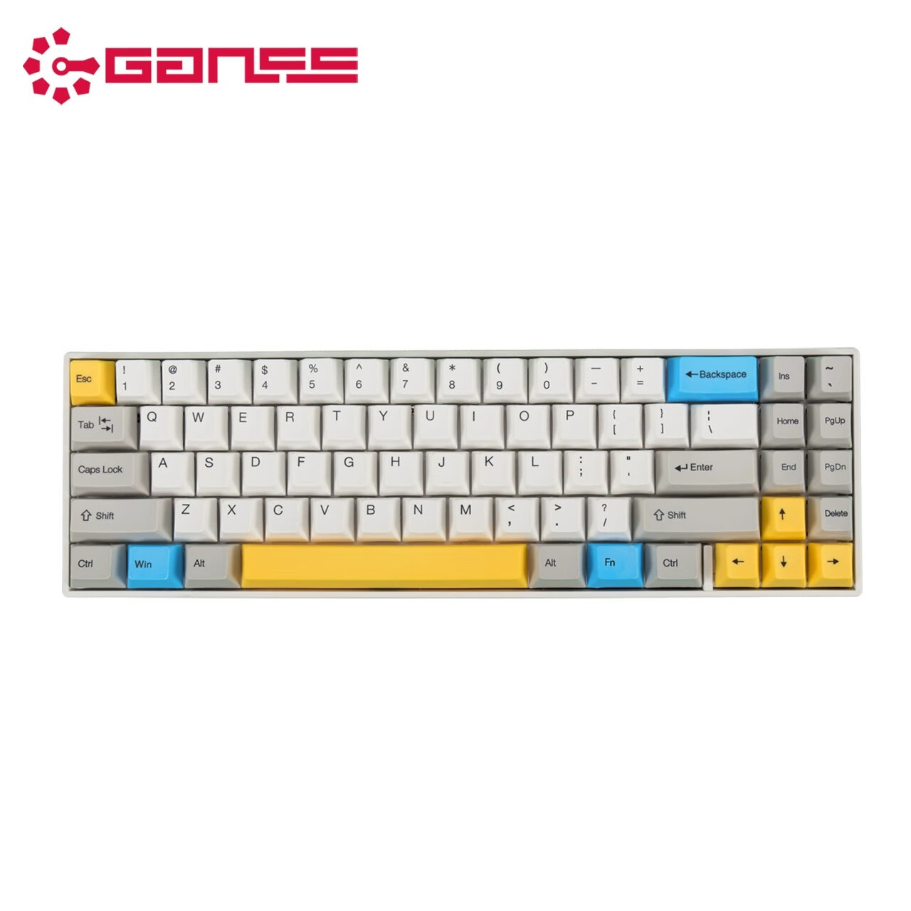 HELLO GANSS GANSS 71D/83D 高斯机械键盘 2.4G双模 白色 ALT 71D（有线+蓝牙双模） 98.3