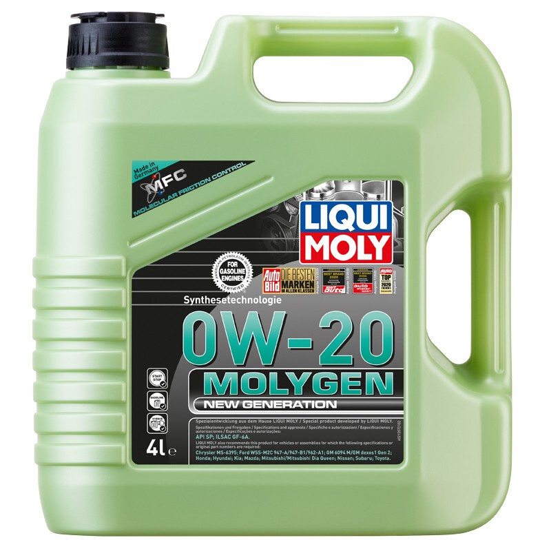 LIQUI MOLY 力魔 魔法基因系列 0W-20 SP级 全合成机油 4L 471.2元