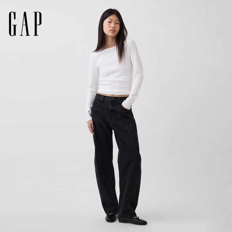 Gap 莫代尔混纺长袖T恤美版（多款任选） 88.2元
