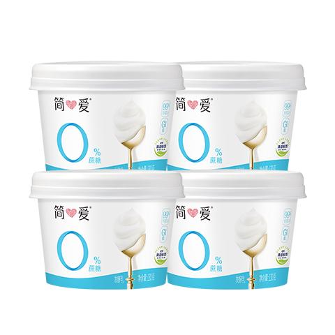 简爱 0%蔗糖酸奶130g*4杯 无蔗糖酸奶 10.04元