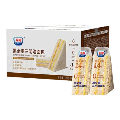 临期、88VIP:光明 芋泥三明治4个 约360g 6.31元包邮+159淘金币(需领券)