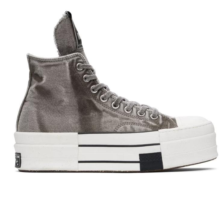 RICK OWENS DRKSHDW 灰色 Converse 联名 DBL Drkstar 高帮运动鞋 9折 $162（约1178.66元）