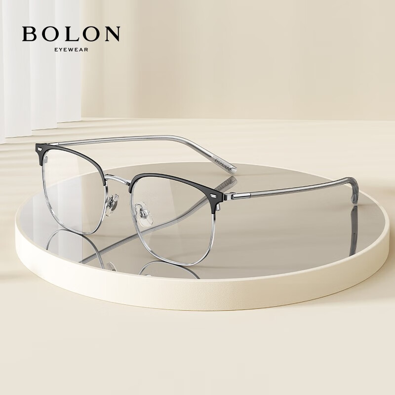 BOLON 暴龙 男士眉线框眼镜+1.60防蓝光镜片 BJ7130 488元（需用券）