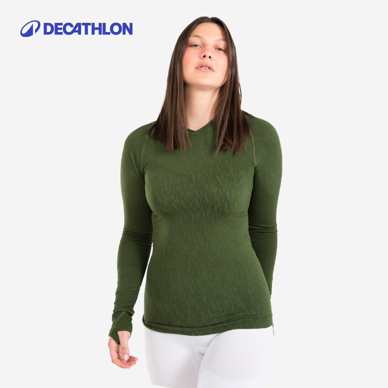 迪卡侬 DECATHLON 弹力紧身保暖打底衫 SAT2 79.9元