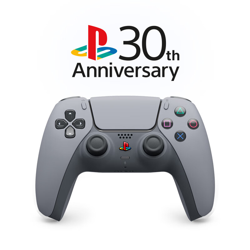 新品发售：PlayStation DualSense 30周年限定版 游戏手柄（PS5、PC、Mac、移动设备