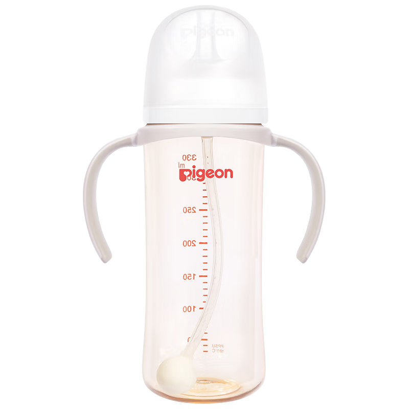 贝亲 重力球吸管奶瓶 PPSU带把手吸管重力球 +赠奶瓶清洗剂15 0ml 115.32元（需