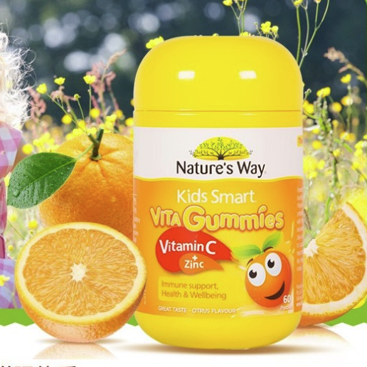 Kids Smart 佳思敏 儿童维生素C+锌软糖 橙子味 60粒 31.25元（需买4件，需用券）