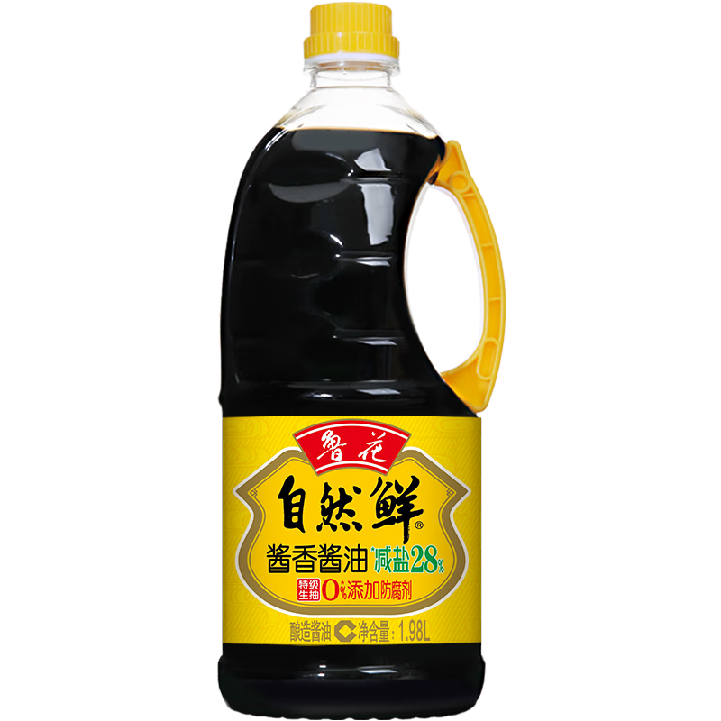 鲁花 自然鲜酱香酱油 特级生抽 1.98L 25.93元