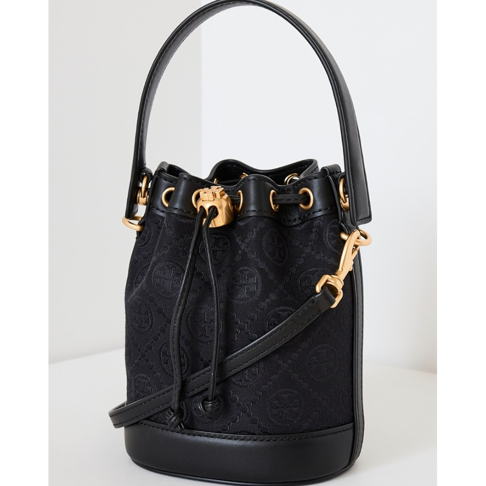 Tory Burch Mini T Monogram 水桶包 7.5折 $276（约1986.65元）