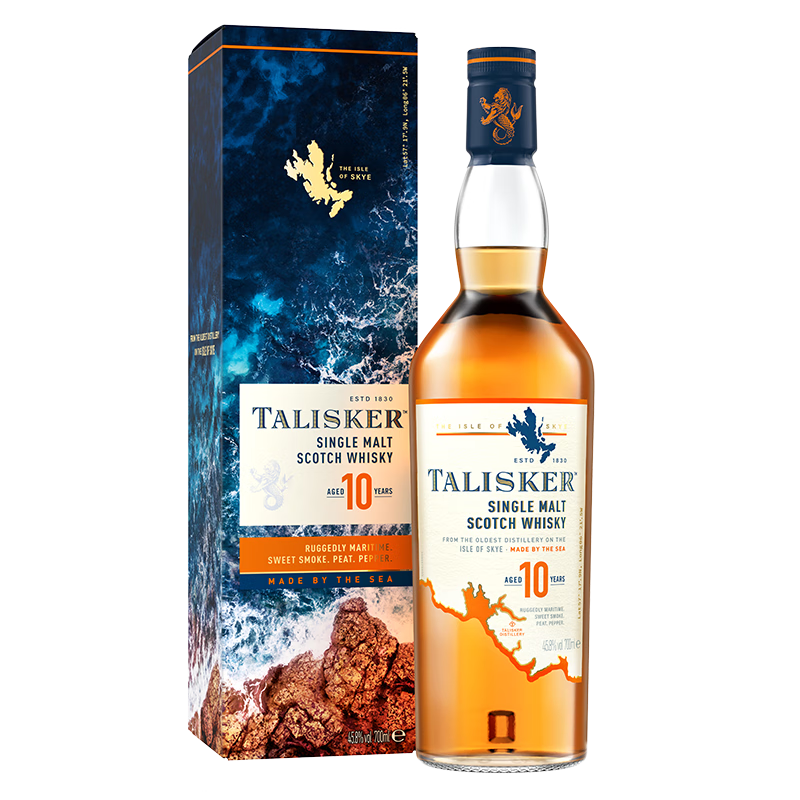 PLUS会员：Talisker 泰斯卡 10年 单一麦芽威士忌 700ml 217.75元包邮（需用券）