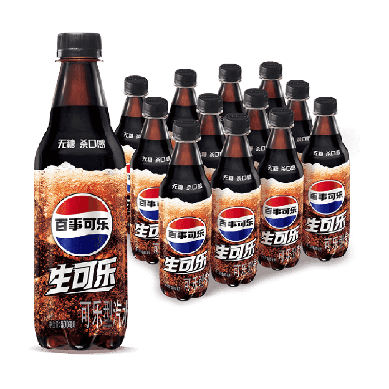 pepsi 百事 无糖可乐500ml*12瓶 ￥26.82