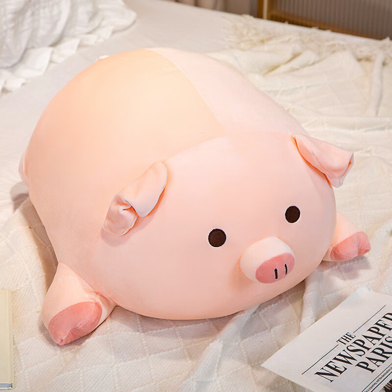 abay 可爱趴姿猪猪公仔抱枕趴枕毛绒玩偶 40厘米 19.9元（需用券）