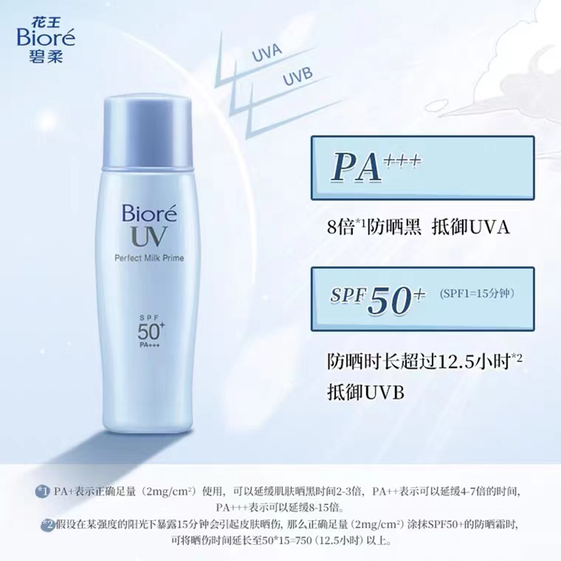 88VIP：Bioré 碧柔 清透倍护防晒乳液 40ml SPF50+ 30.59元