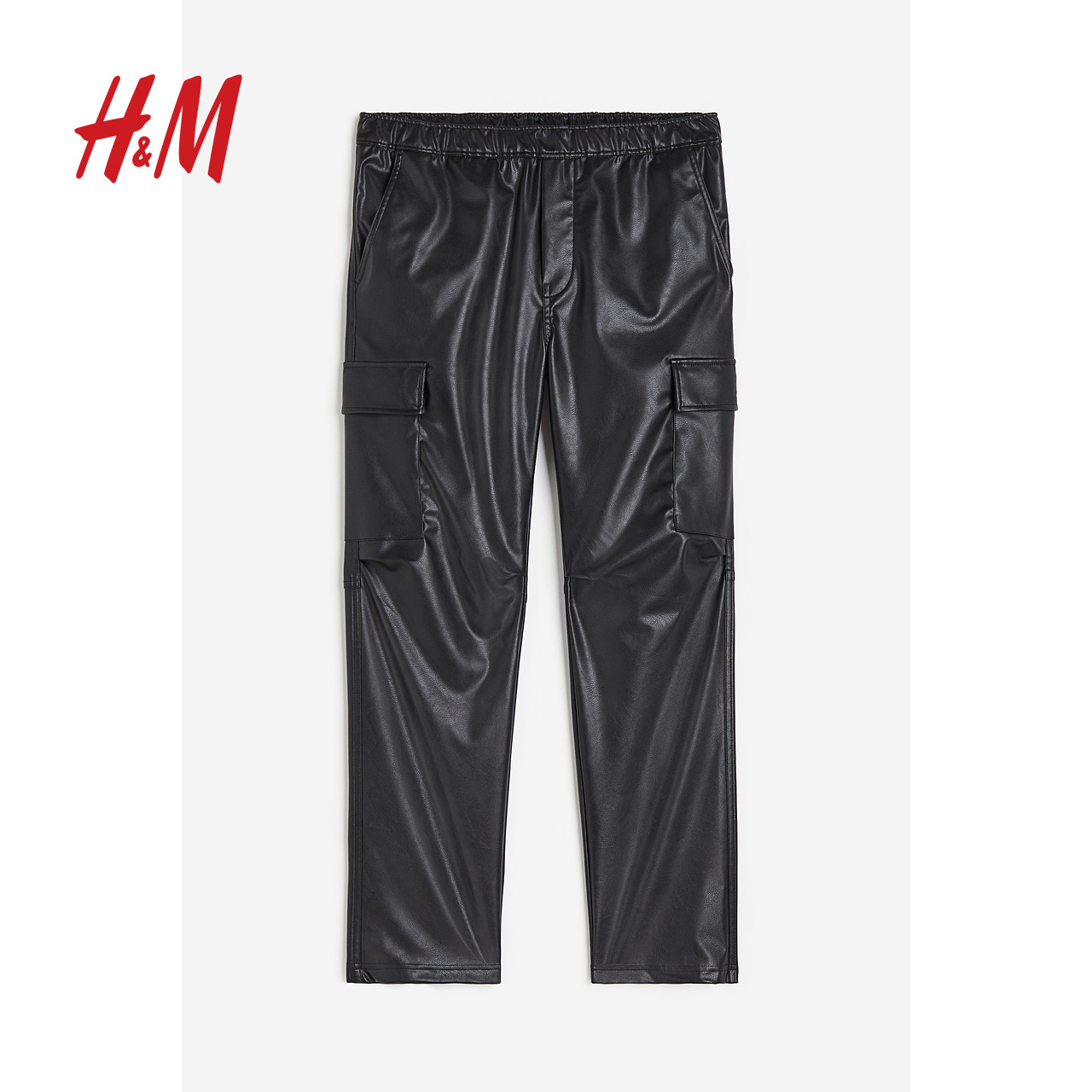 H&M HM男装休闲裤涂层工装裤1174992 70元
