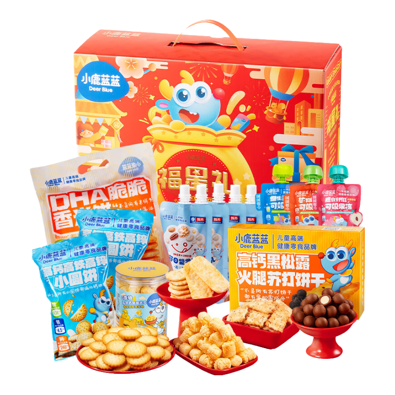 国家补贴 有券的上：小鹿蓝蓝 福星礼包 1138g 18.29元