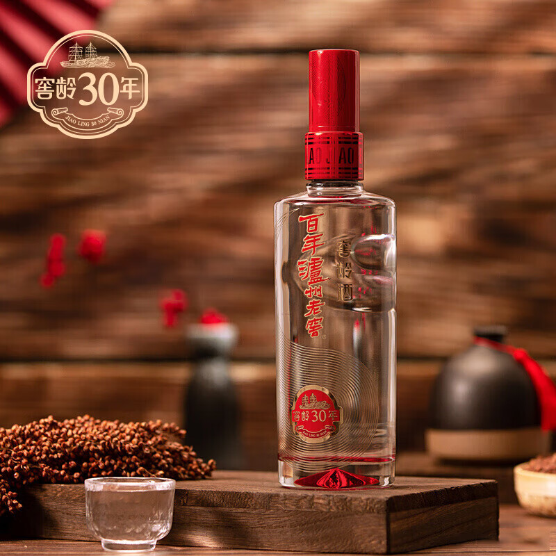 泸州老窖浓香型白酒百年窖龄酒窖龄30年52度500mL 2瓶375元（需用券