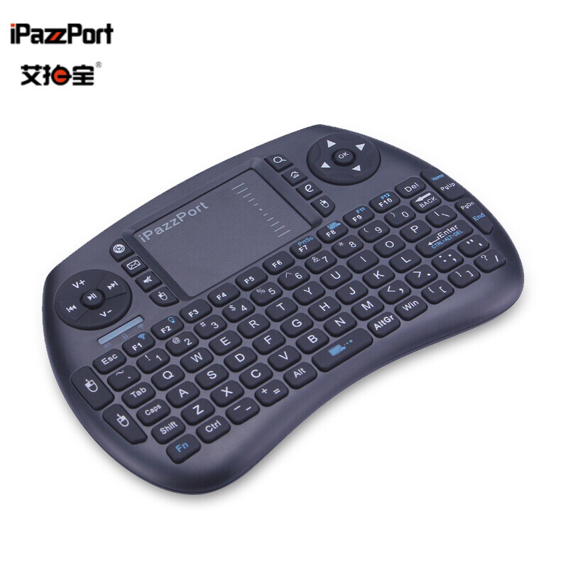 PLUS会员：iPazzPort 双模迷你2.4G无线蓝牙键盘 24.7元