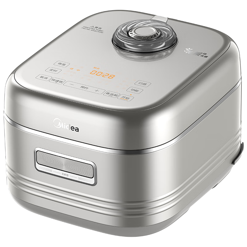 再降价、20点：美的 花瓣IH加热 青瓷0氟内胆 4L 电饭煲智能可预约煮饭锅 MB-4