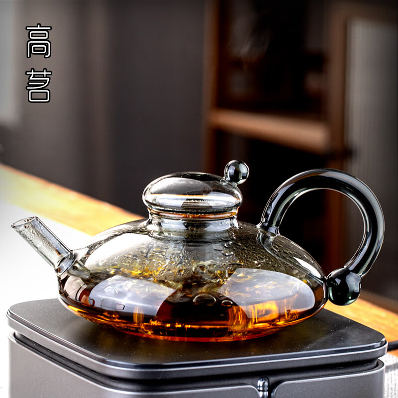 移动端、京东百亿补贴：高茗 gaoming 鼠尾玻璃煮茶壶2024电陶炉煮茶器财鼠高