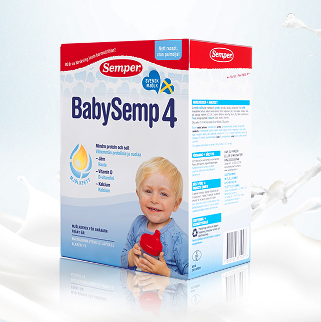 Semper 森宝 BabySemp系列 儿童奶粉 瑞典版 4段 800g 103.77元（需用券）