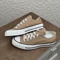 CONVERSE 匡威 1970S三星标经典浅棕沙色男女低帮纯色系带帆布鞋A10275c ￥186