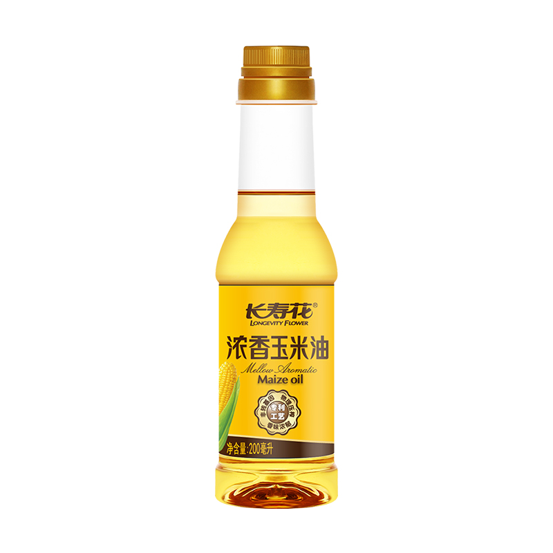 长寿花 LONGEVITY FLOWER 长寿花 浓香玉米油 200ml 小瓶试用装 5.9元