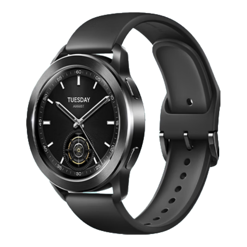 PLUS会员：小米 Xiaomi Watch S3 蓝牙版 智能手表 47mm 黑色 氟橡胶表带 574.27元