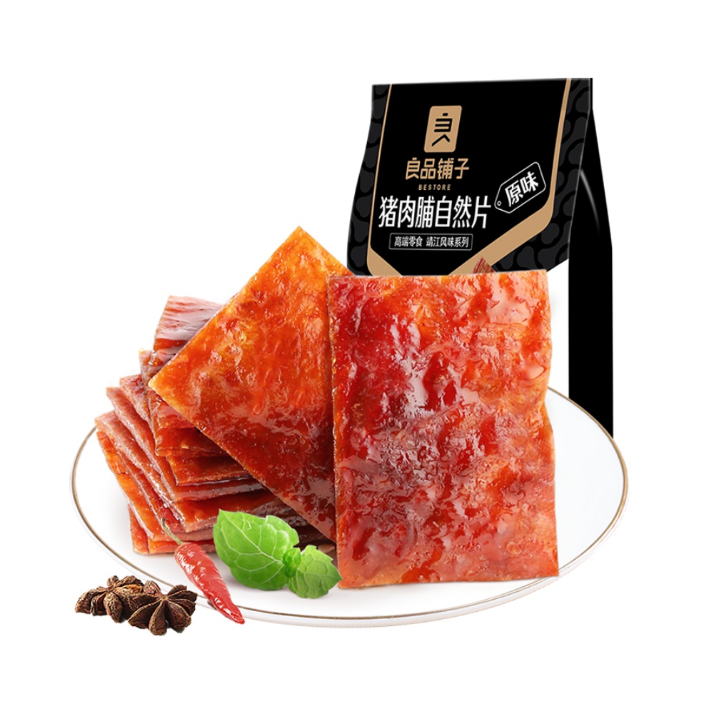 88VIP：良品铺子 猪肉脯自然片 原味 100g 11.31元