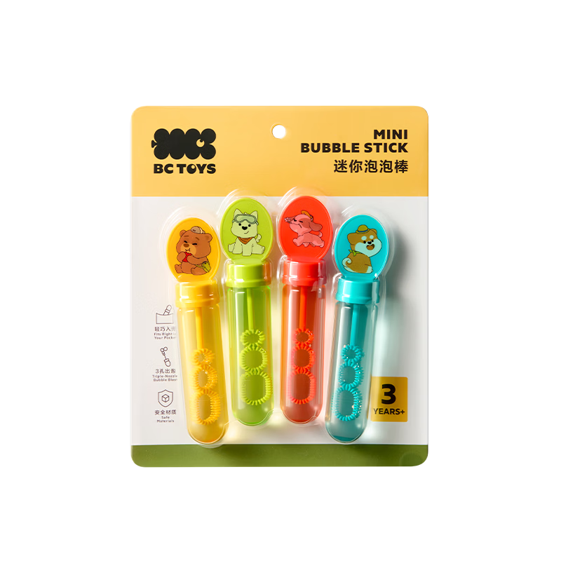 babycare 迷你泡泡棒儿童手持玩具 4件套 4.9元
