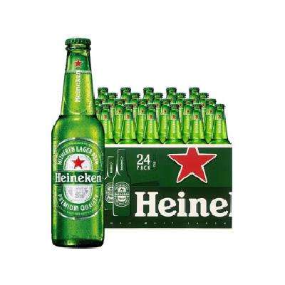 26日20点：Heineken 喜力 拉格 啤酒 330ml*24瓶 整箱装 69.5元 包邮（25年3月下旬到