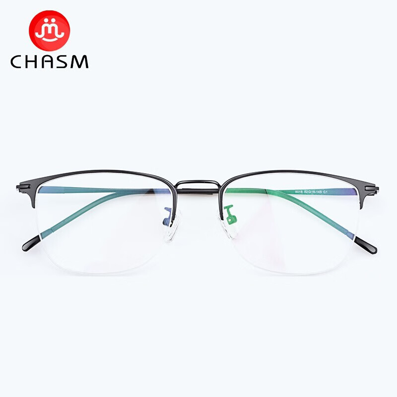 CHASM 近视眼镜男超轻防蓝光辐射眼镜框女商务休闲半框复古全框眼镜架 5018