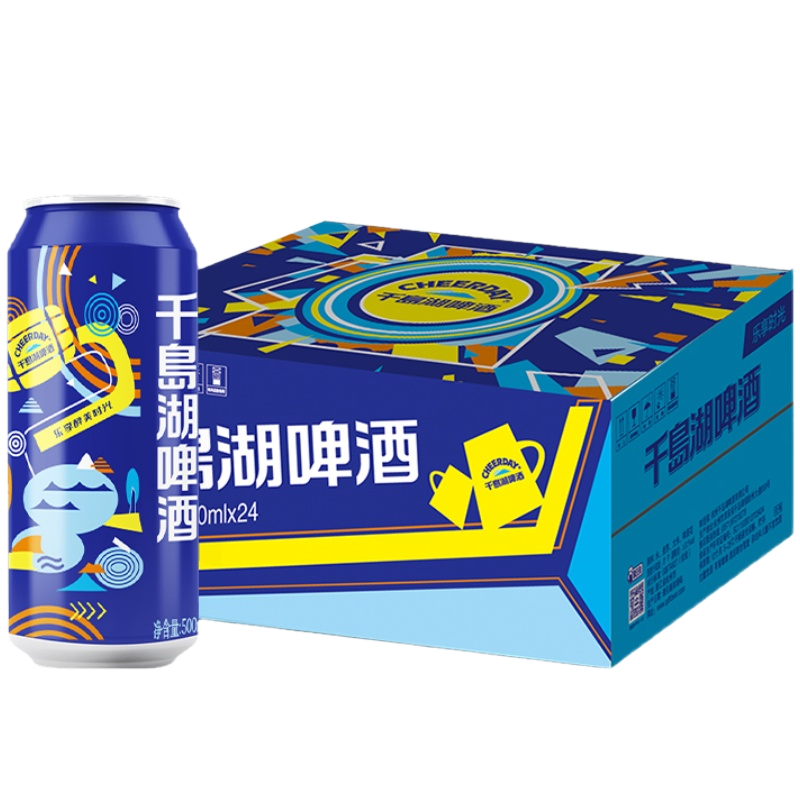 千岛湖啤酒 千岛湖 黄啤拉格啤酒 500ml*24罐 ￥53.77