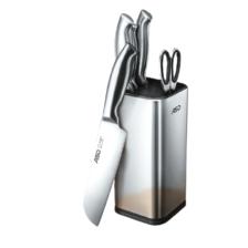 ASD 爱仕达 刀具不锈钢便插系列菜刀套装多用刀水果刀厨房剪刀RDG06K3WG 94.05