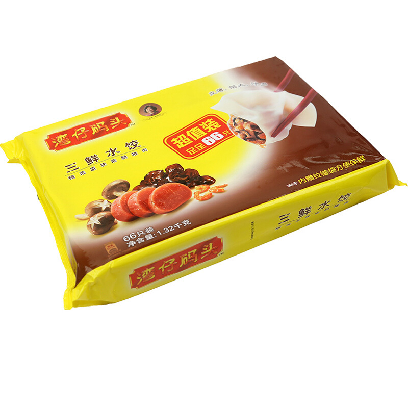 湾仔码头 三鲜水饺 1.32kg 10.54元（需用券）