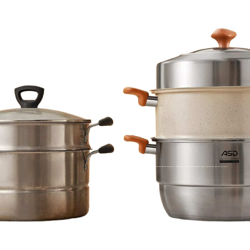 爱仕达 304不锈钢蒸锅 3层 26cm 电磁炉燃气灶通用 127.07元包邮