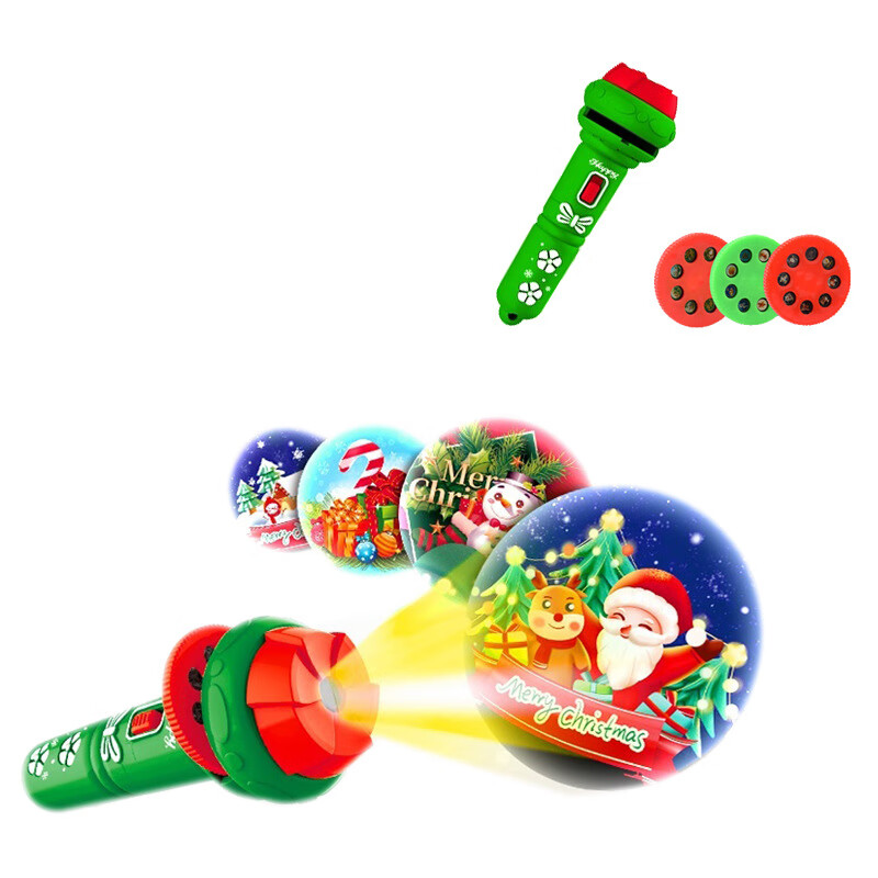 馨铂斯 圣诞投影手电筒 单个 绿色款（24个图案） 21.5元（需用券）