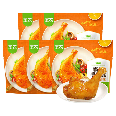 圣农 霸气大鸡腿 即食烤鸡腿 蜜汁卤香味 180g×5 39.9元/件（共79.8元）