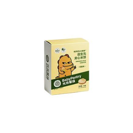 BabyPantry 光合星球 侏罗纪队长棒棒益生元夹心米饼 奶酪味 32g 19.53元