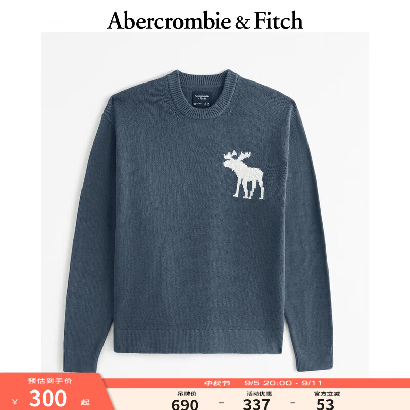 Abercrombie & Fitch 男士圆领套头毛衣 KI120-4332 299.94元