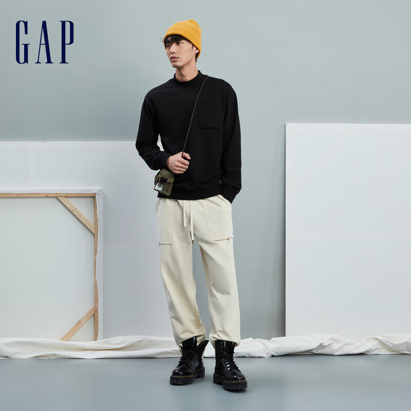 Gap 盖璞 男士宽松半高领卫衣 837405 99.54元（需用券）