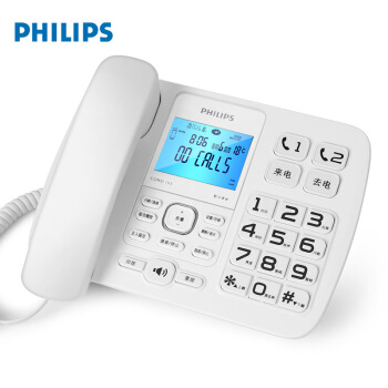 PHILIPS 飞利浦 录音电话机 固定座机 办公家用 自动 手动录音 16G存储卡 放音