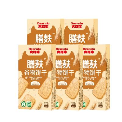 大耳牛 黑松露苏打饼干 110g x5件 3.38元/件（需拍5件，共16.9元，需领券）