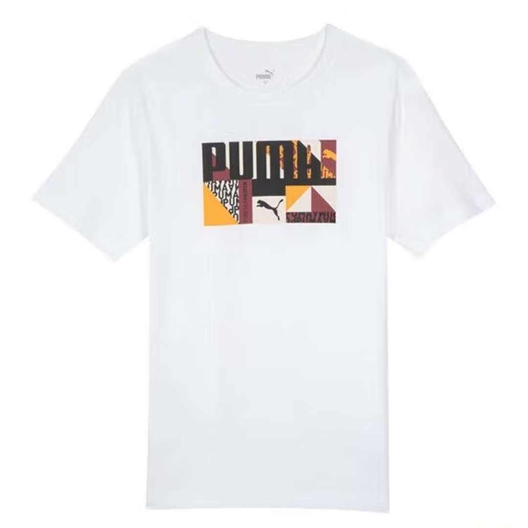 plus會員:彪馬PUMA 印花純棉T恤 *2件 110.02元(合55.01元/件)