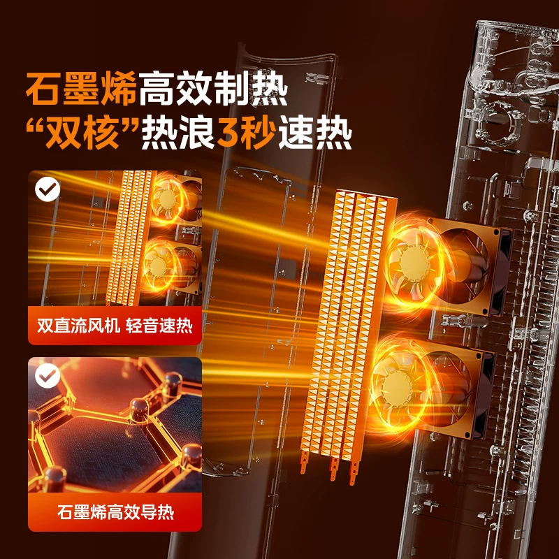 美的 暖风机家用取暖器电暖器小太阳电暖气2026新款电暖风热风机 118.2元 - 清风线报
