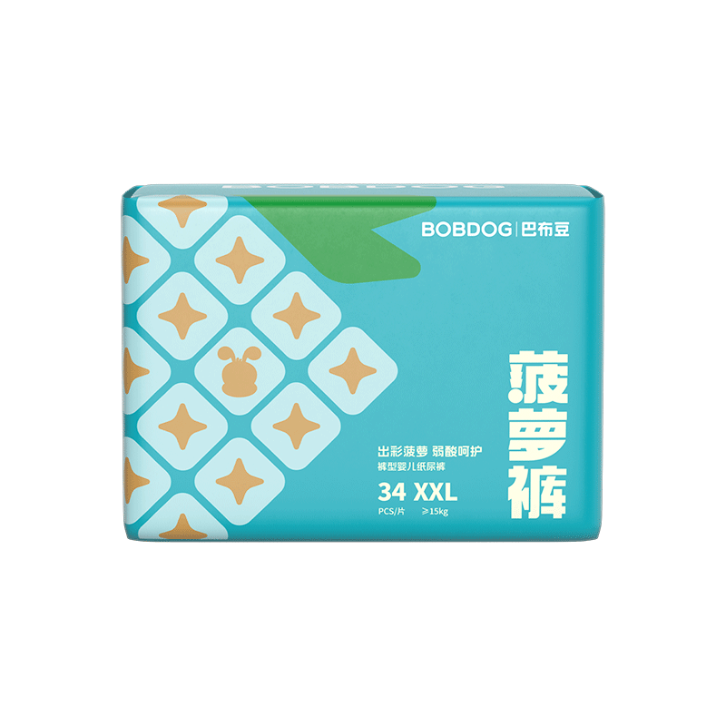 BOBDOG 巴布豆 菠萝裤 拉拉裤 XXL码 34片（可选尺码） *4 22.02元/件（共88.08元）